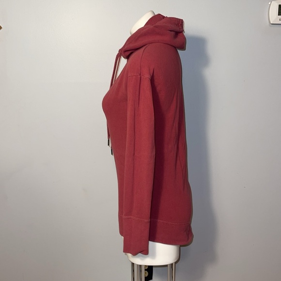 Sweaty Betty London Scuba Hoodie Tunic Sweatshirt Women Maroon Red Jacke… - Picture 7 of 15